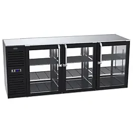Krowne KPT84L-GNS 84″ Pass Thru Back Bar Cooler with Left Side Compressor and Unfinished Top