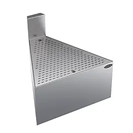 Krowne KR24-DF45 Royal Series 24″ Depth 45 Degree Front Corner Drainboard with Straight Corner