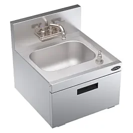 Krowne Royal Series KR19-18WST 18″L x 19″D Wall Mount Sink with Soap and Towel Dispenser