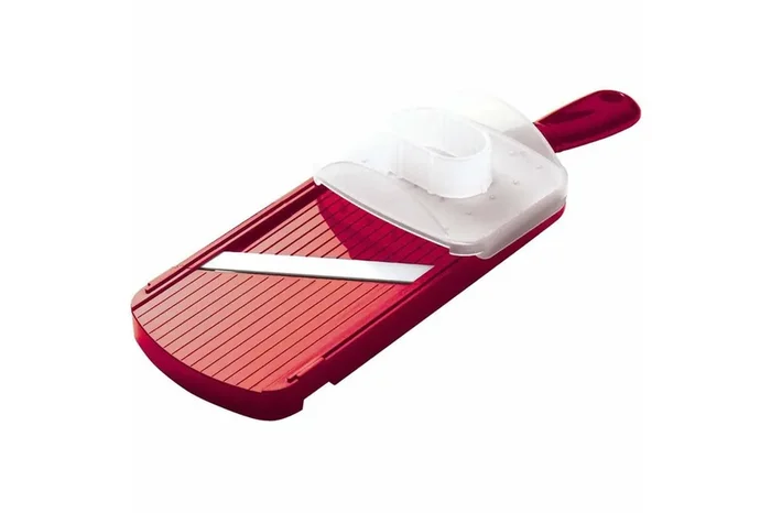 Kyocera Ceramic Adjustable Red Slicer with Guard