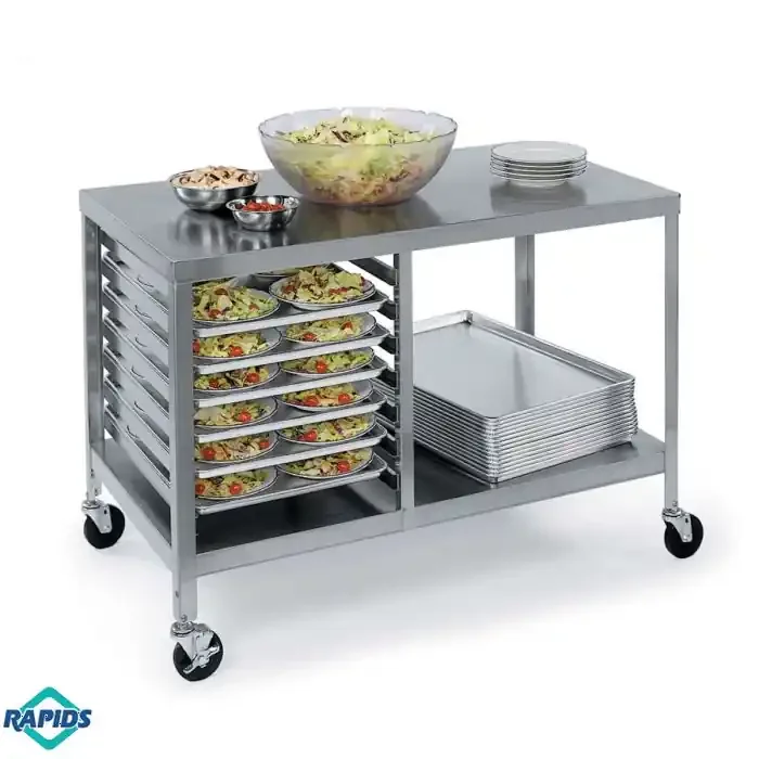 Lakeside 130 Open Bottom Shelf Portable Work Table, 27″ Width