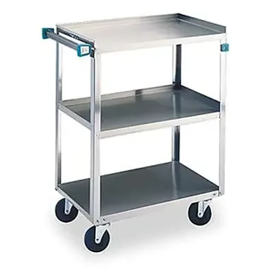 Lakeside® 422 S/S 500 lb Capacity 3-Shelf Cart With Swivel Casters