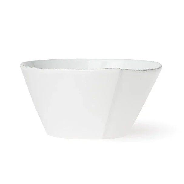 Lastra Medium Stacking Serving Bowl White