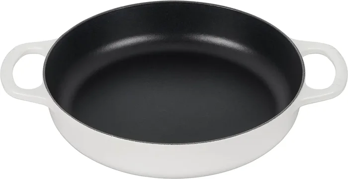 Le Creuset 11″ Enameled Cast Iron Everyday Pan – White