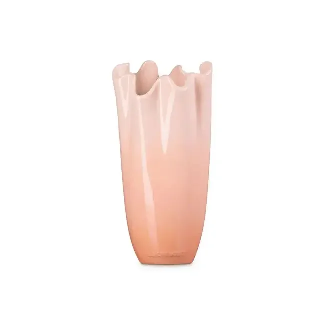 Le Creuset 12″ Iris Ruffle Vase – Peche