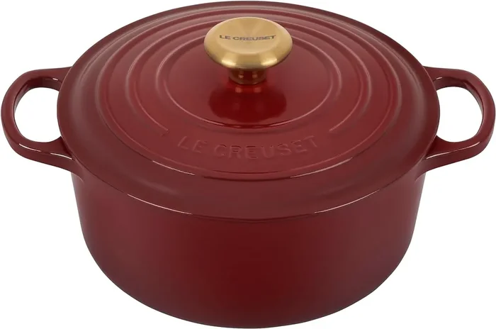 Le Creuset 5 1/2 Qt. Signature Round Dutch Oven w/Gold Knob – Rhone