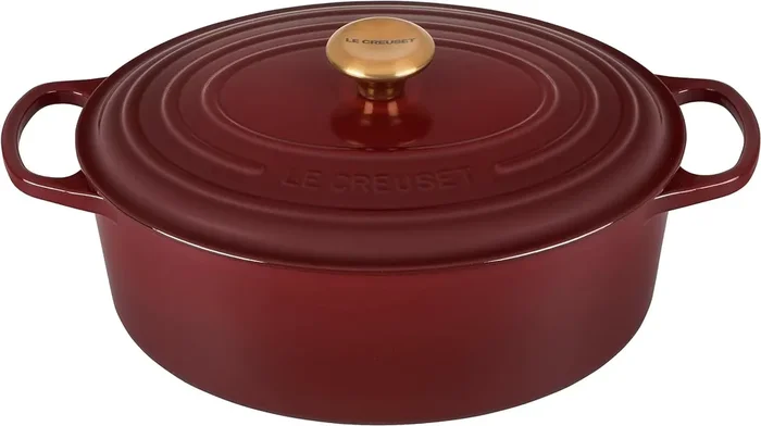 Le Creuset 6 3/4 Qt. Signature Oval Dutch Oven w/Gold Knob – Rhone