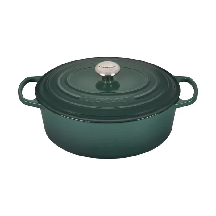 Le Creuset 6 3/4 Qt. Signature Oval Dutch Oven w/Stainless Steel Knob – Artichaut- Personalized Engraving Available