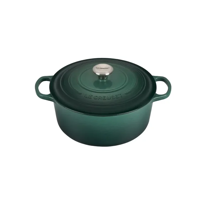 Le Creuset 7 1/4 Qt. Signature Round Dutch Oven w/Stainless Steel Knob – Artichaut- Personalized Engraving Available