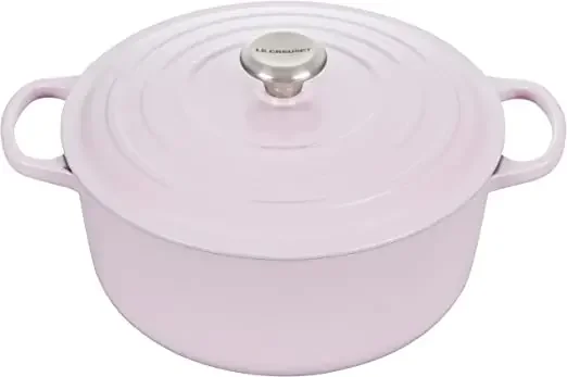 Le Creuset 7 1/4 Qt. Signature Round Dutch Oven w/Stainless Steel Knob – Shallot- Personalized Engraving Available