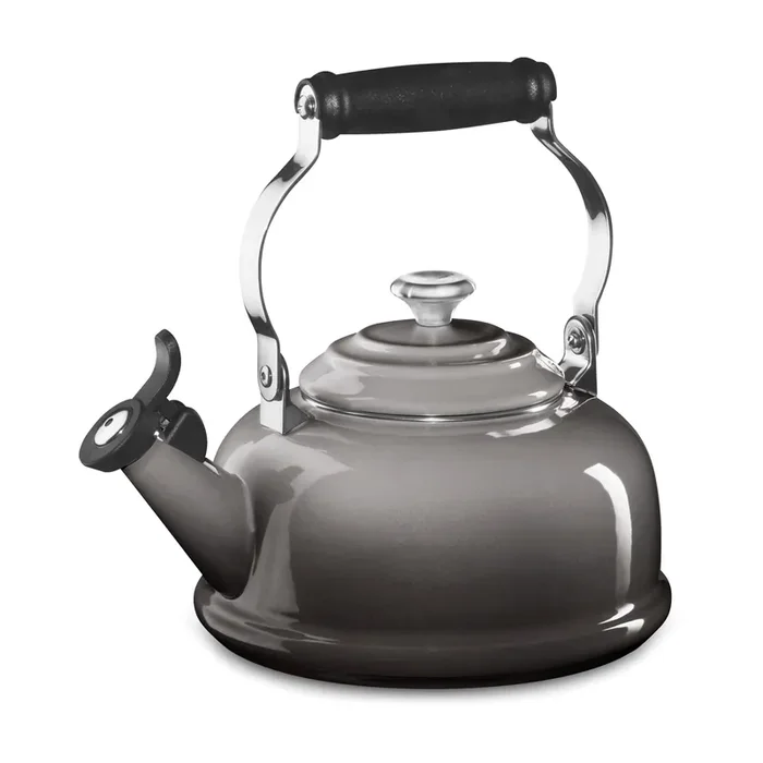 Le Creuset Enameled Steel 1.7-quart Oyster Whistling Tea Kettle