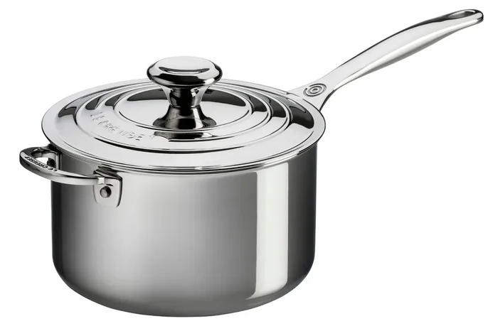 Le Creuset Premium Stainless Steel 2 qt. Sauce Pan with Lid