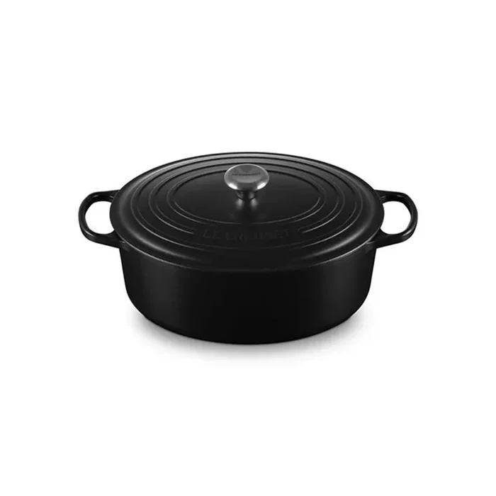 Le Creuset Signature Cast Iron 8 Quart Oval Oven – Licorice
