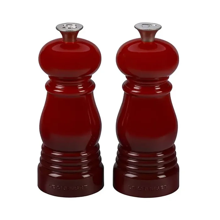 Le Creuset ST00005000060001 Cerise Petite 5″ x 2″ Salt/Pepper Mill Set