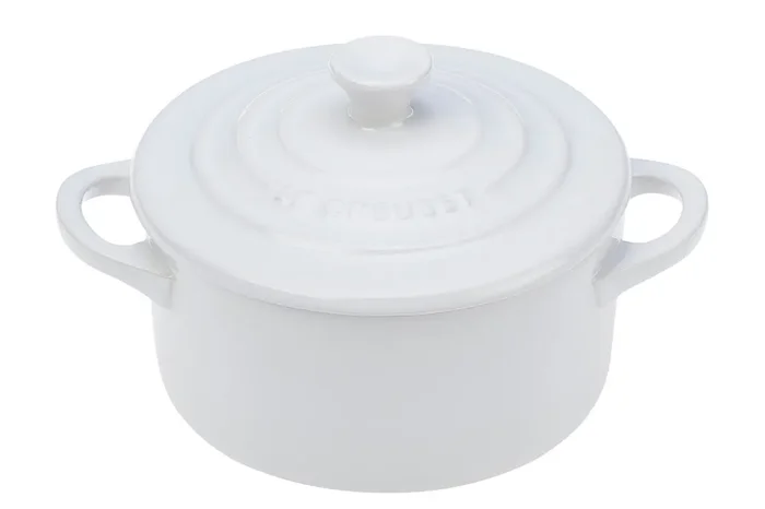 Le Creuset Stoneware Mini Round Cocotte – White