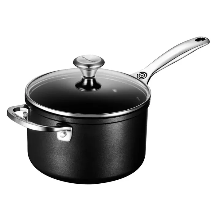 Le Creuset Toughened Nonstick PRO 3 qt. Saucepan with Glass Lid