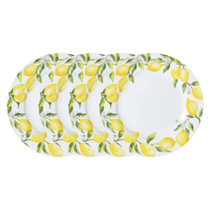 Lemons Set of 4 Dinner Plates