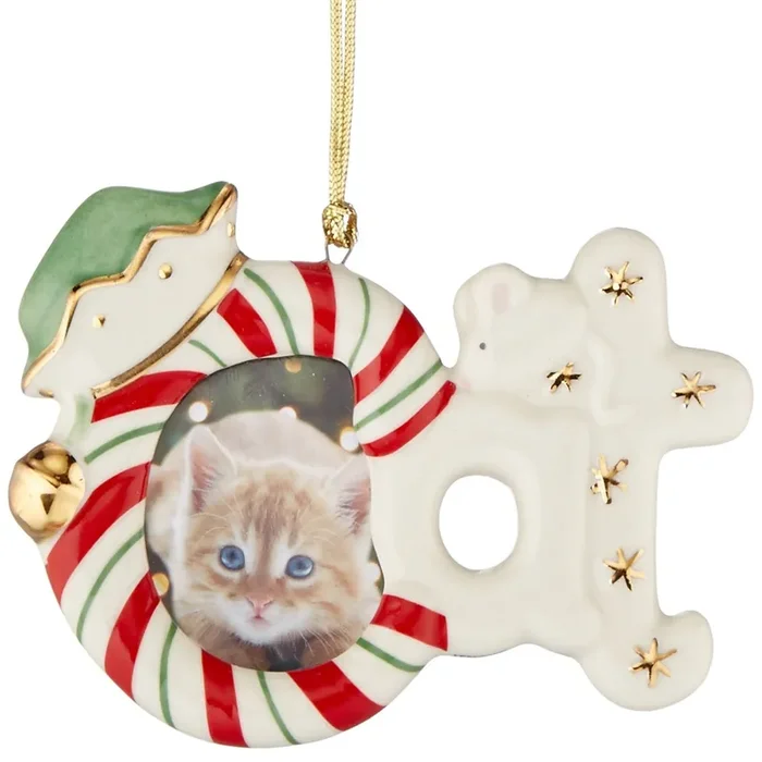 Lenox Cat Frame Ornament