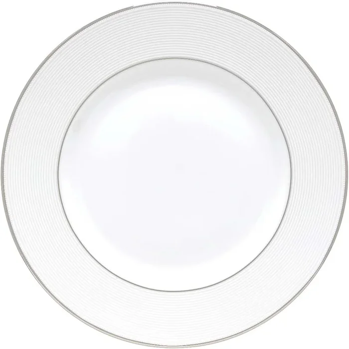 Lenox Fine Bone China Opal Innocence Stripe Dinnerware, Dinner Plate