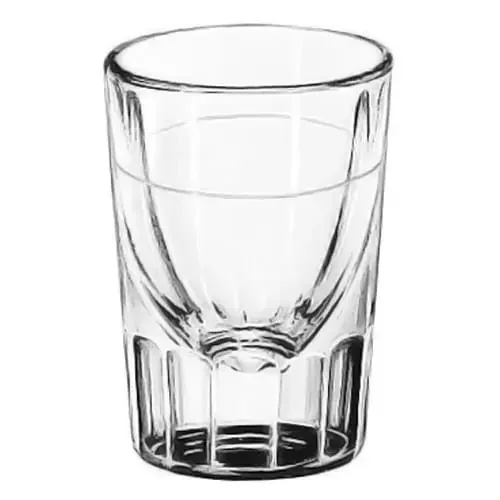 Libbey 5135/S0617 Lined Fluted 1.25 Oz. Whiskey Glass – 48 / CS