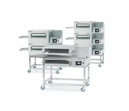 Lincoln 1180 & 1180-FB – Single, Double or Triple Stack Impinger II Express Conveyorized Oven Package with 28 inch Long Cooking Chamber and 18″ Wide Conveyor Belt