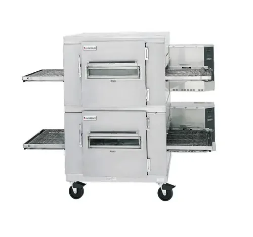 Lincoln 1453-000-U – Single / Double Stack Impinger I Electric Conveyor Pizza Ovens with 40″ Long Baking Chamber and 32 inch Wide Conveyor Belt Per Oven 120/240V