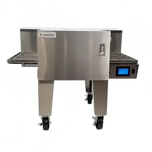 Lincoln 2424G-0002 74″ Gas Conveyor Oven – Natural Gas Stainless Steel Design, Adjustable Air Control 9 Amps 60,000 BTU, 120v/60/1-ph