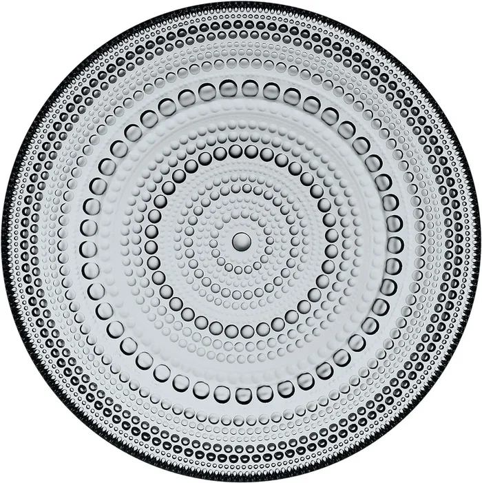 littala Kastehelmi Dewdrop Plate gray 6.75″
