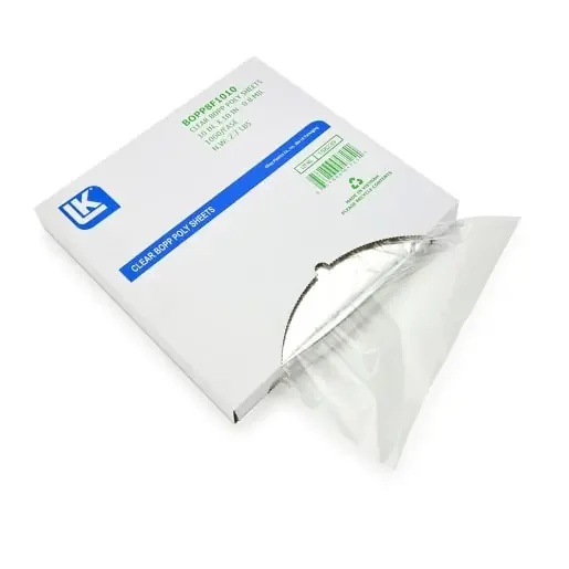 LK Packaging BOPP8F1515 15″ x 15″ 0.8 mil BOPP Poly Sheets, 1000/Case