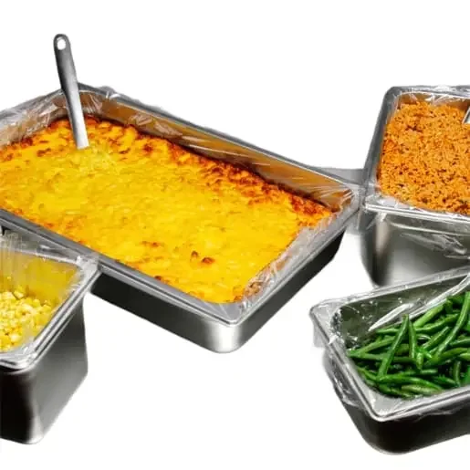 LK Packaging PTL3412 34″ x 12″ 0.48 mil Value Plus Poly Pan Liner — Full Pan Shallow and Medium, 200/Case