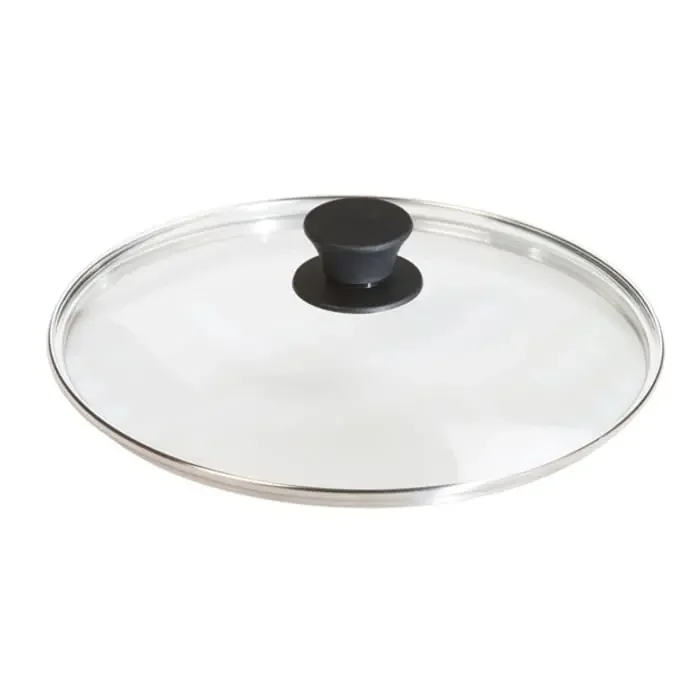 Lodge Manufacturing GL10 Glass 10.43″ Lid with Silicone Knob