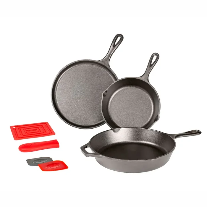 Lodge Manufacturing L6SPB41 Essentials 6-Piece Cast Iron Skillet Set