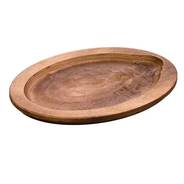 Lodge® UOPB Oval Wood Underliner with Walnut Stain