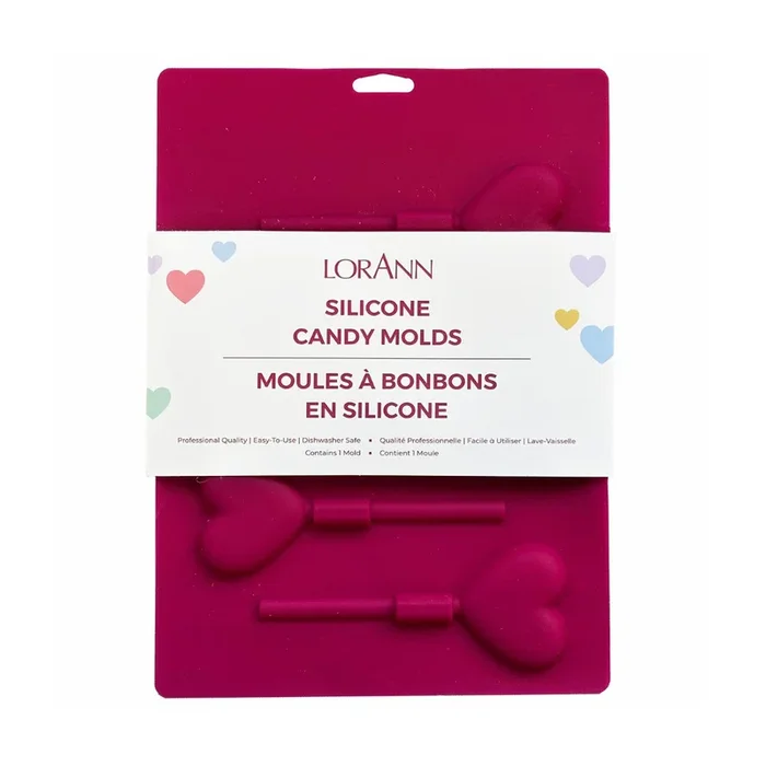 LorAnn Silicone Hearts Lollipop Mould