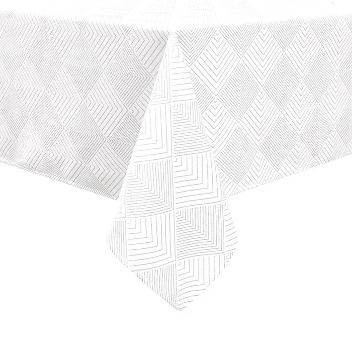 Majestic Velvet Tablecloth, Geometric Print