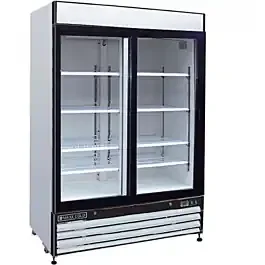 Maxx Cold MXM2-48F 2 Glass Swing Door Freezer Merchandiser