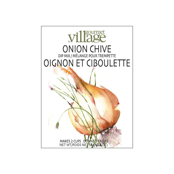 Mélange à trempette Oignon et ciboulette 18g – Gourmet du village