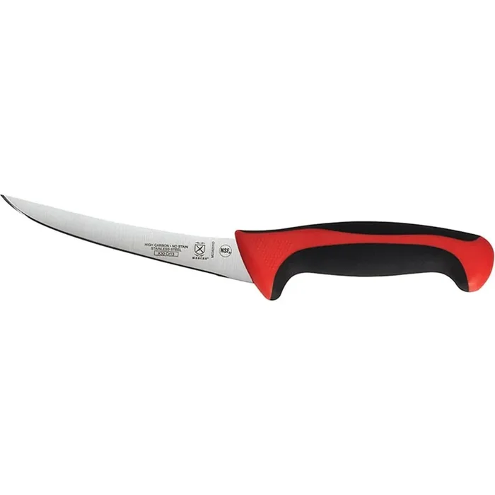 Mercer Culinary M23820RD Millennia 6″ Red Curved Boning Knife