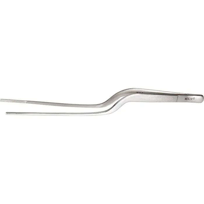 Mercer Culinary M35137 Offset 7.88″ Precision Tongs / Tweezers