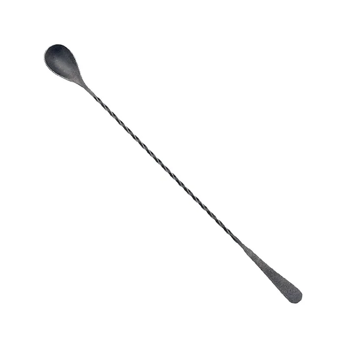 Mercer Culinary M37010VBK 18/8 Vintage Black 13.188″ Bar Spoon