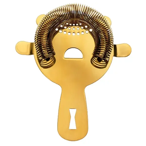 Mercer Culinary M37071GD Barfly 4-Prong Gold Plated Bar Strainer