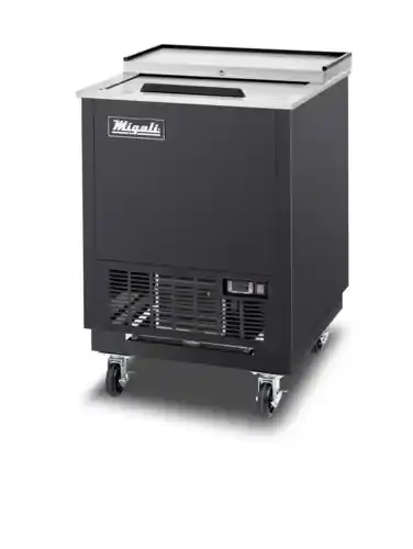 Migali C-GF25-HC – 26″ Wide 1 Section Competitor Series® Glass Chiller – 73 Mug Capacity – Black