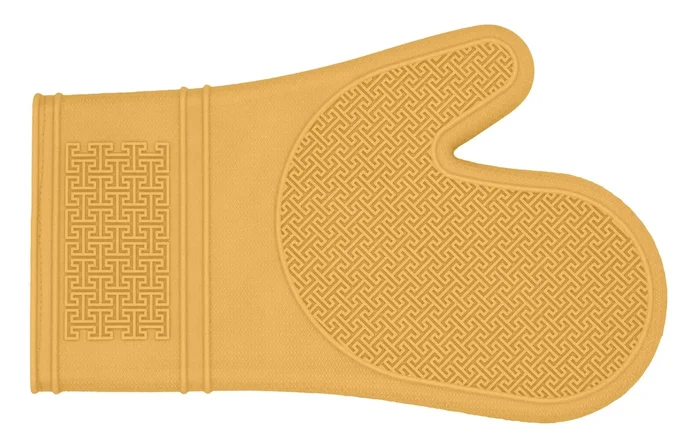 Mitaine de four en silicone Jaune 30cm