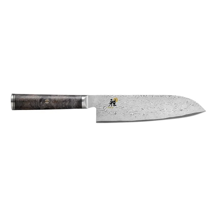 MIYABI BLACK 5000MCD67 7-inch, Fine Edge Santoku