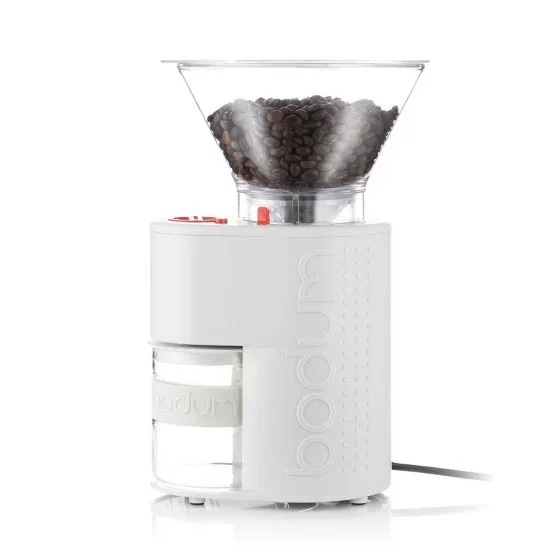 Moulin à café électrique blanc à meules – Bodum