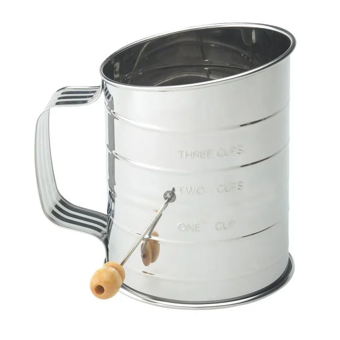 Mrs. Anderson’s Crank Flour Sifter SS, 3 Cup
