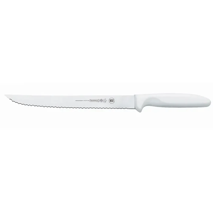 Mundial® W5622-8E White Handled Serrated Edge 8″ Utility Knife