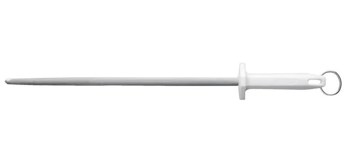 Mundial W3303-10 White Round Regular Cut 10″ Sharpening Steel
