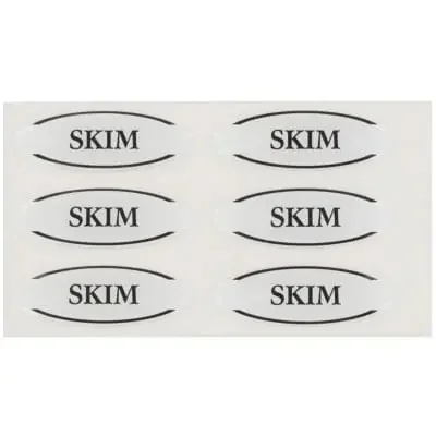 Myco Tableware EFTSKIM6 Adhesive Domed Skim Flavor Tags