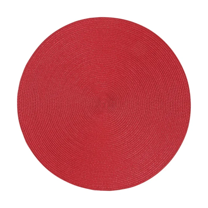 Napperon rond rouge Disko 38 cm – Now Designs